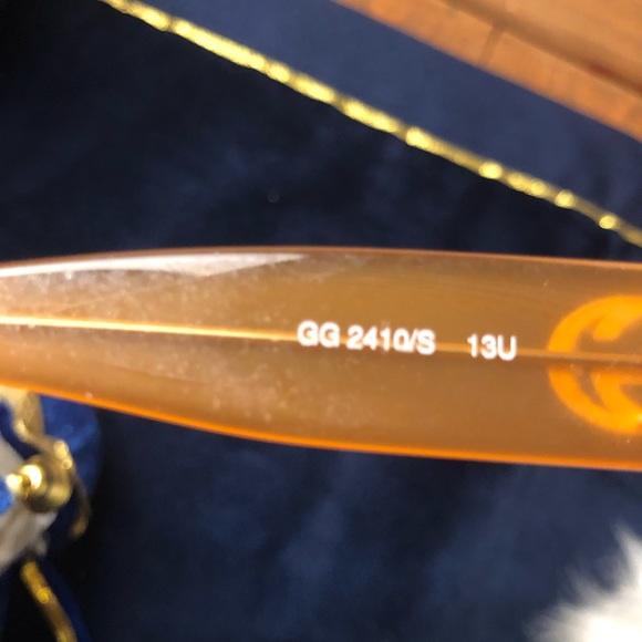 Authentic Vintage GUCCI 2410 Sunglasses - Orange - Picture 5 of 11